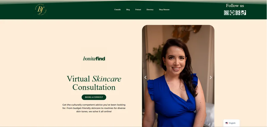 BonitaFind Website Screenshot