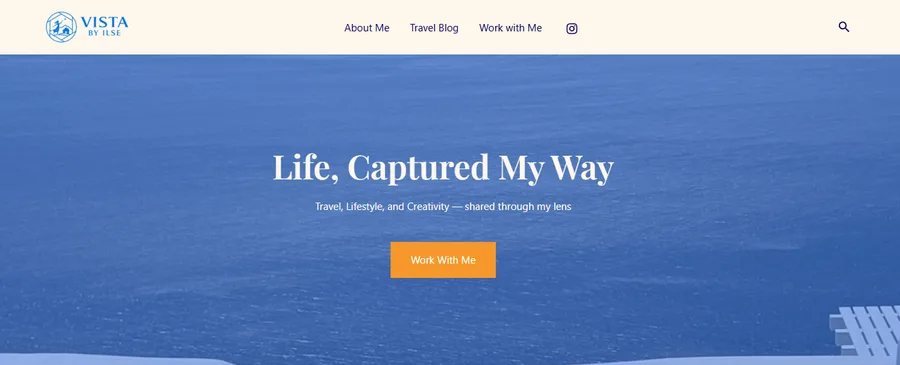 Vista by Ilse Travel Blog Screenshot