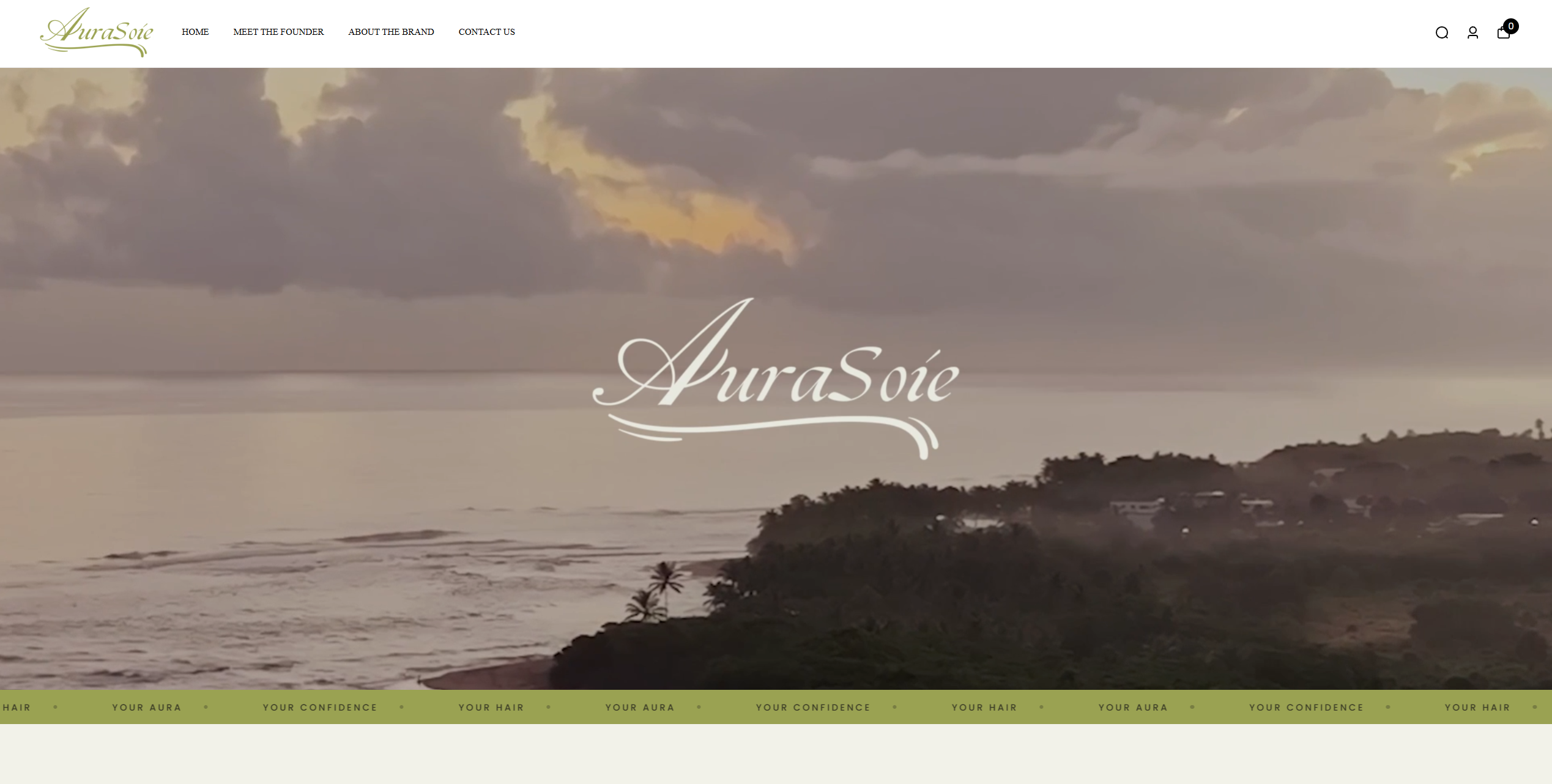 AuraSoie Shopify Store Screenshot
