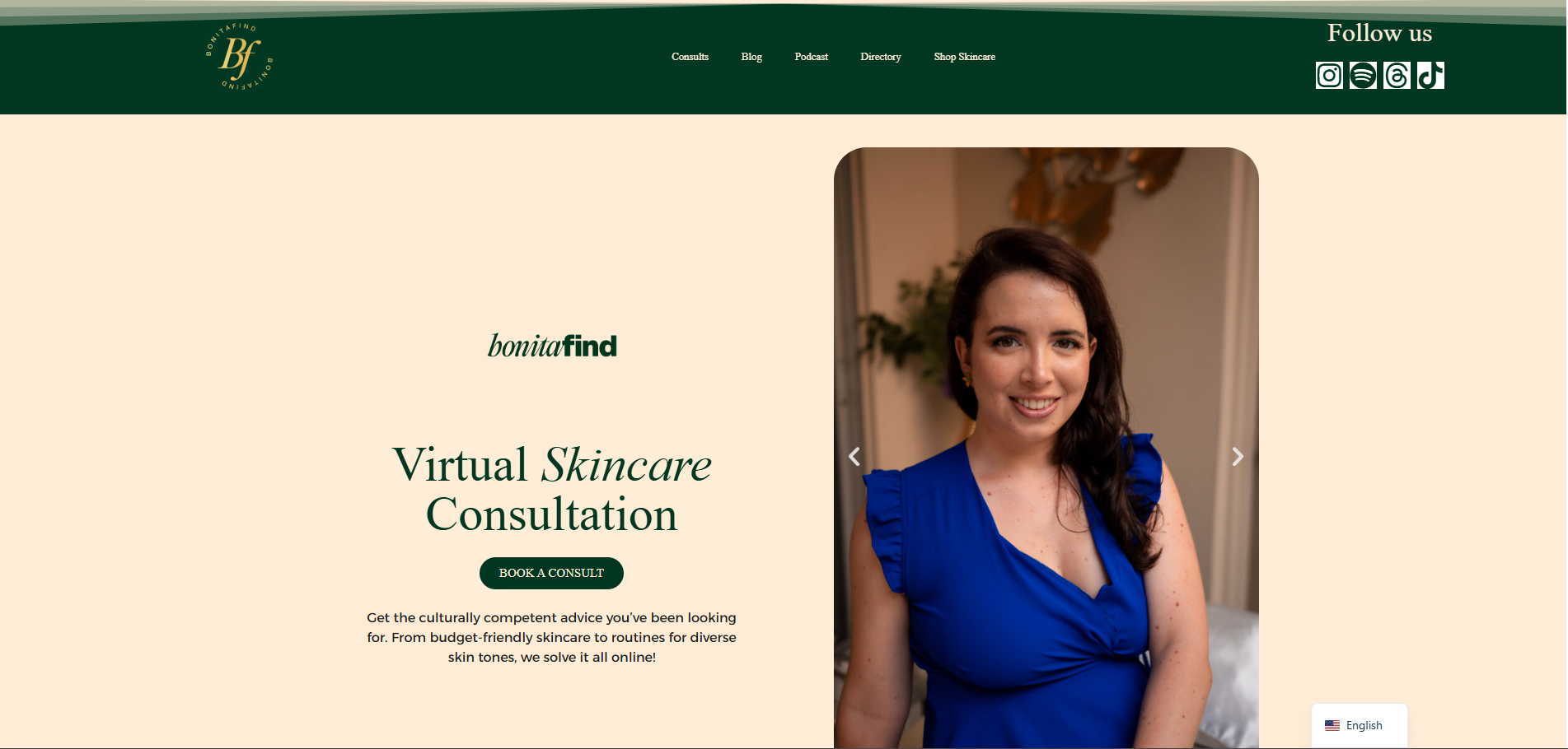 BonitaFind Website Screenshot