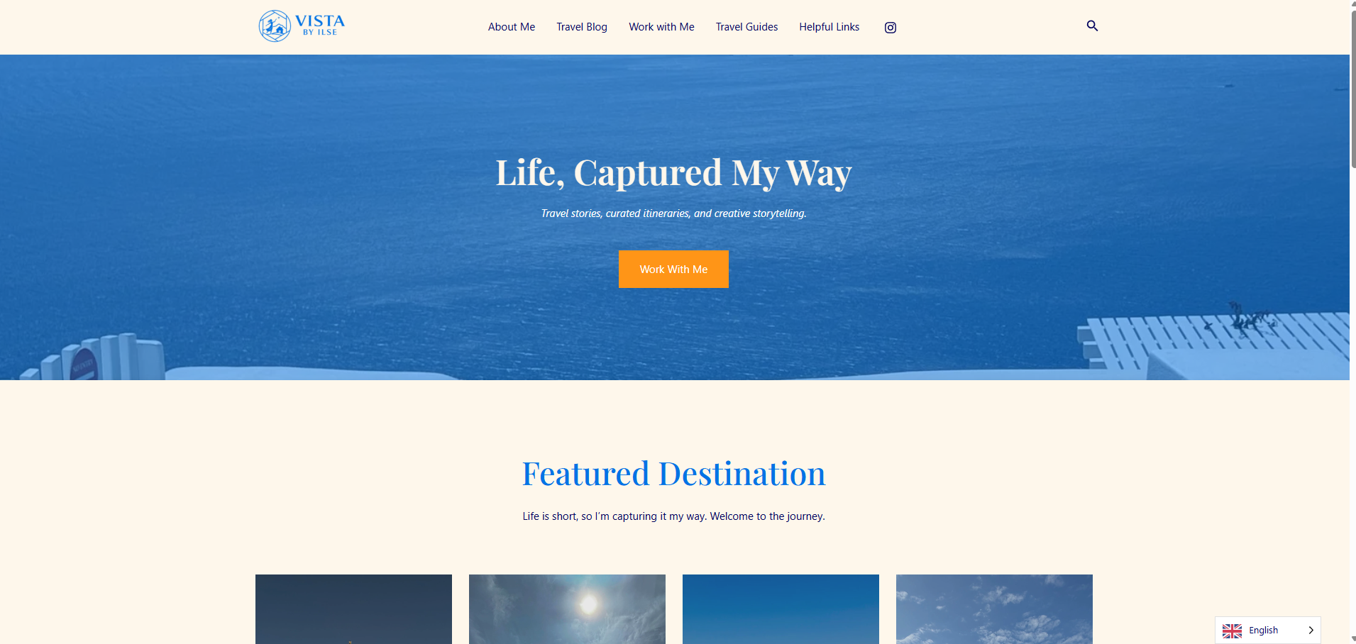 Vista by Ilse Travel Blog Screenshot